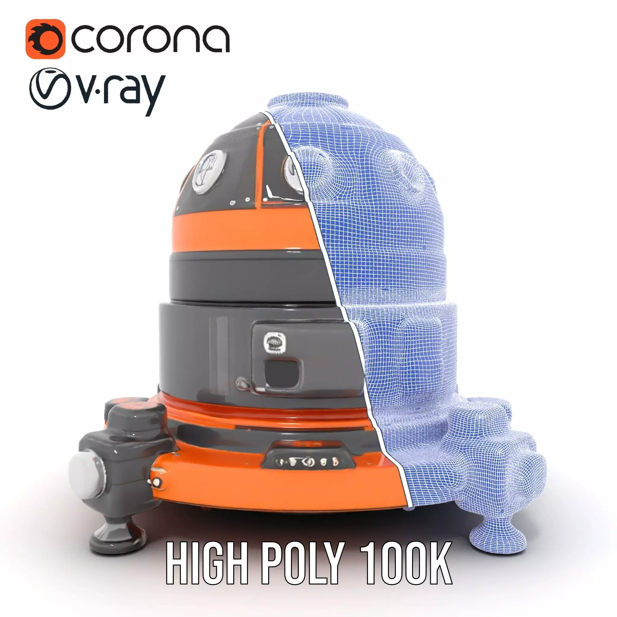 Orbital Research Drone model pack Low-poly 3D model_34