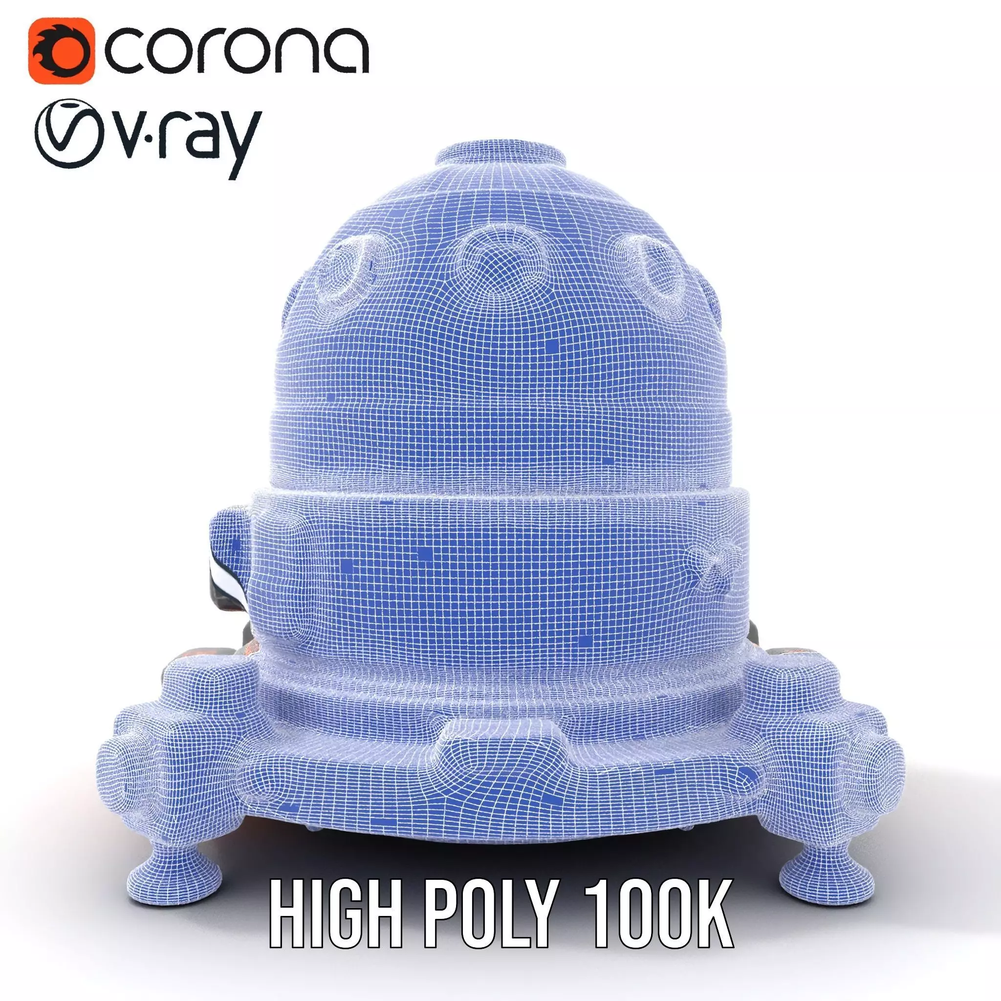 Orbital Research Drone model pack Low-poly 3D model_32