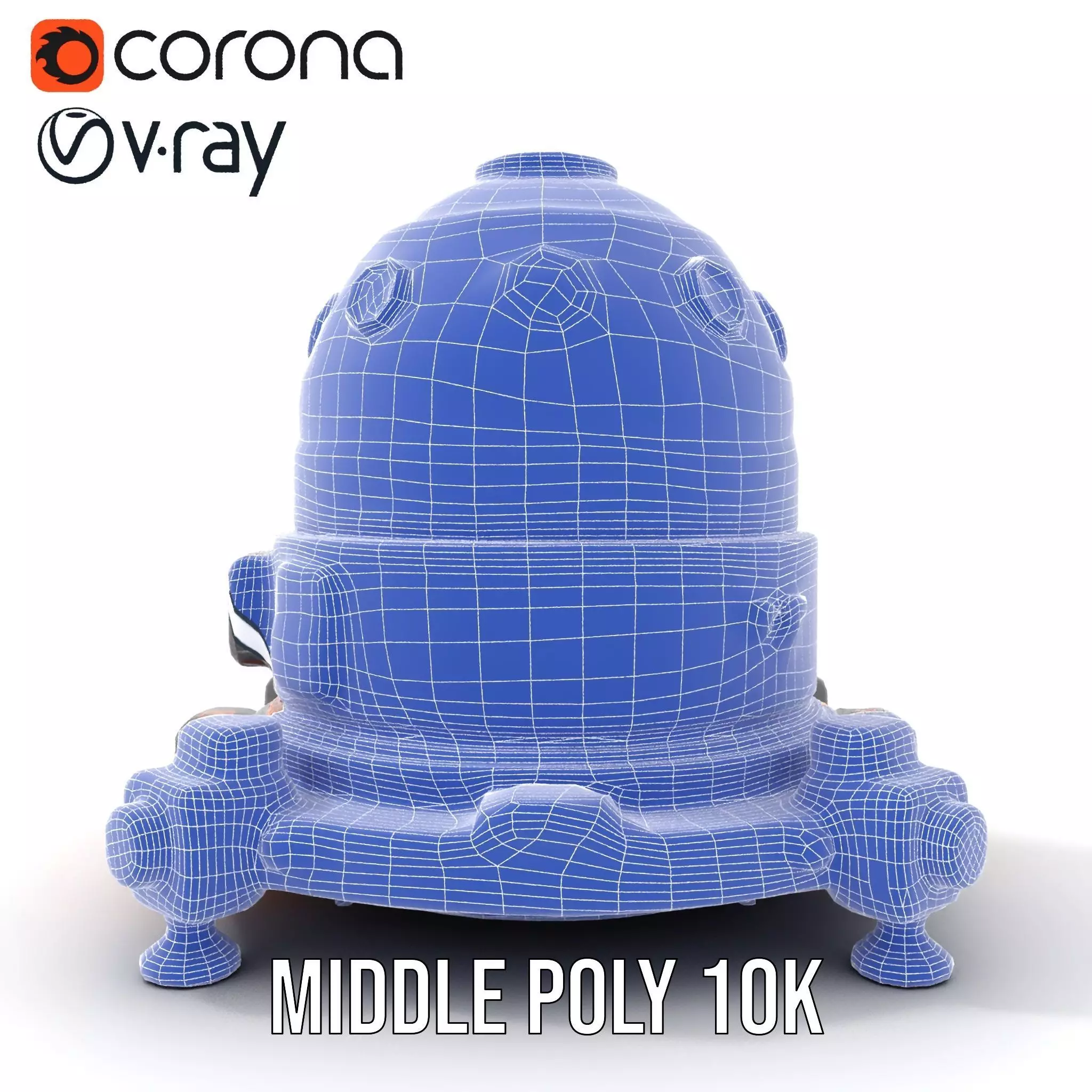 Orbital Research Drone model pack Low-poly 3D model_27