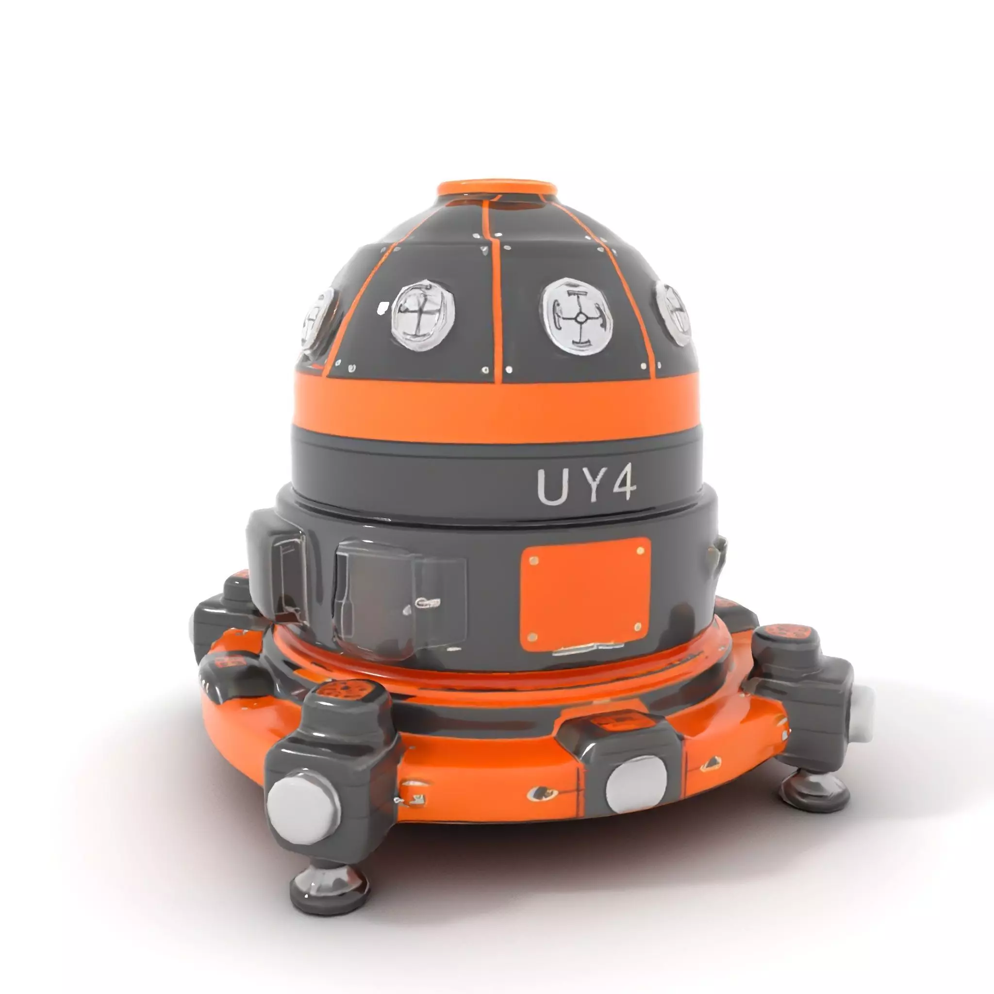 Orbital Research Drone model pack Low-poly 3D model_18