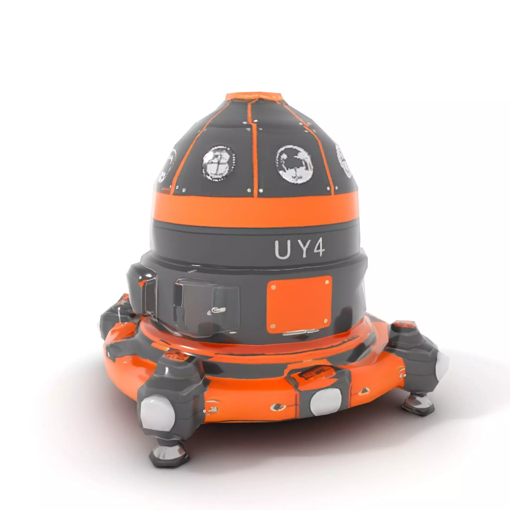 Orbital Research Drone model pack Low-poly 3D model_16