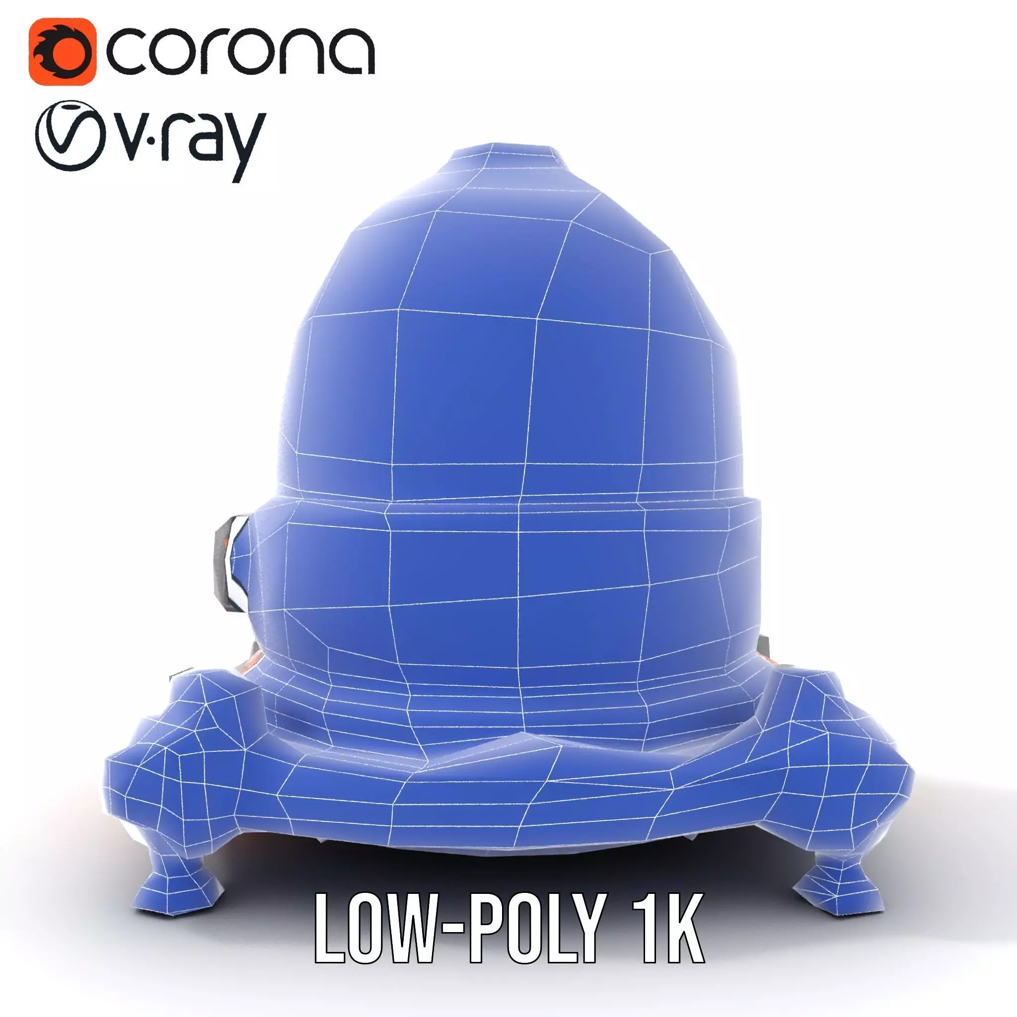 Orbital Research Drone model pack Low-poly 3D model_22