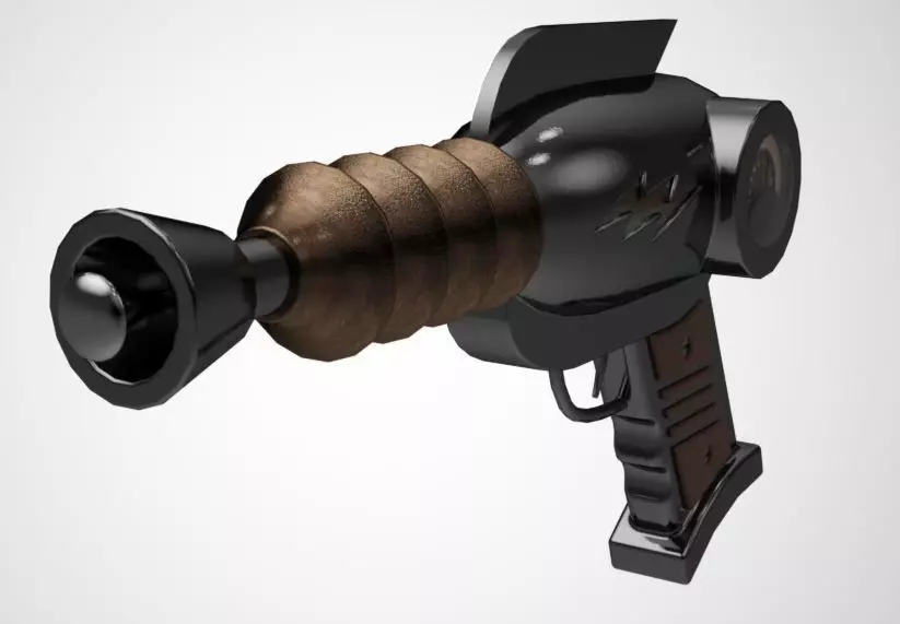 SciFi Retro Ray Gun Free 3D model