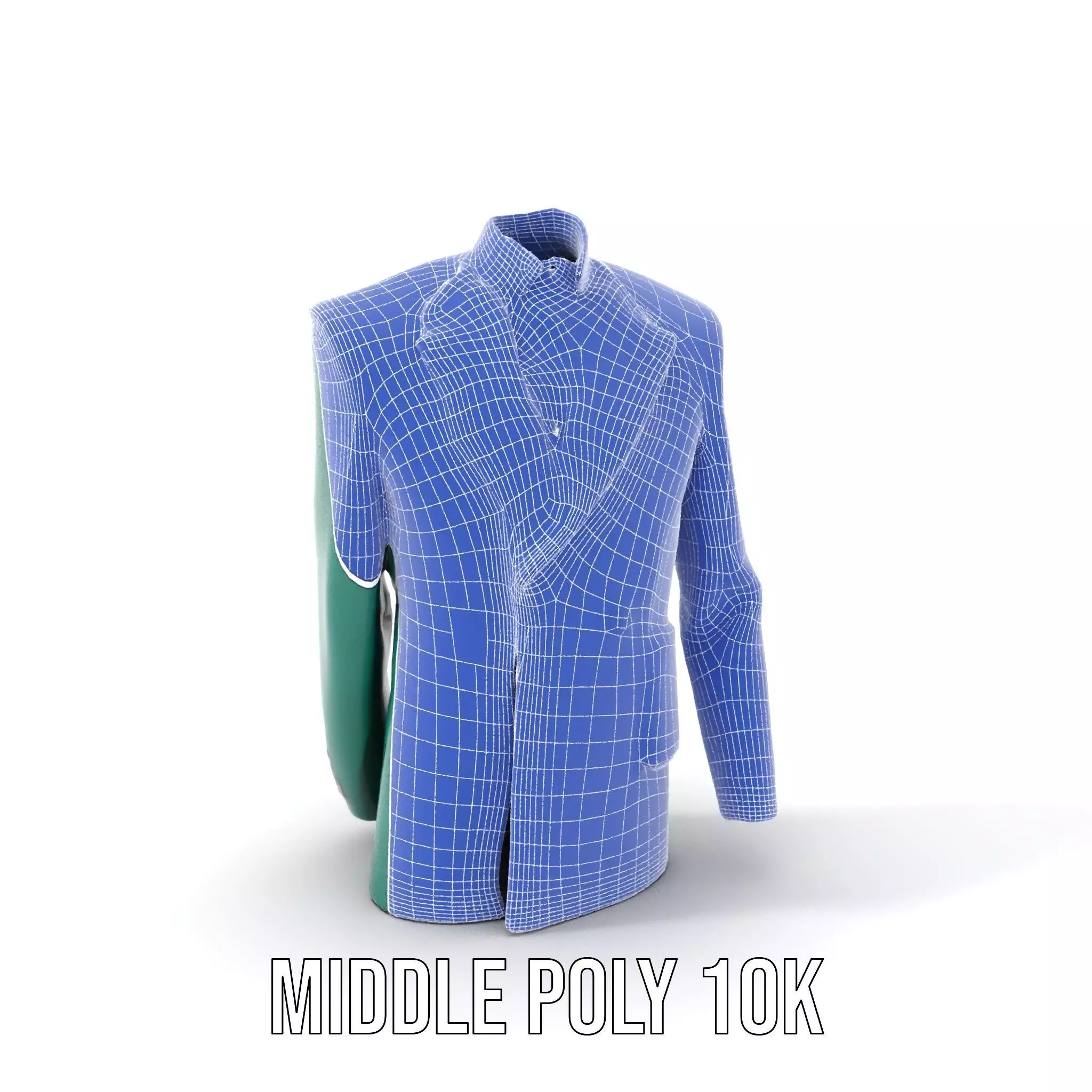 Emerald Regal Jacket model pack Low-poly 3D model_13