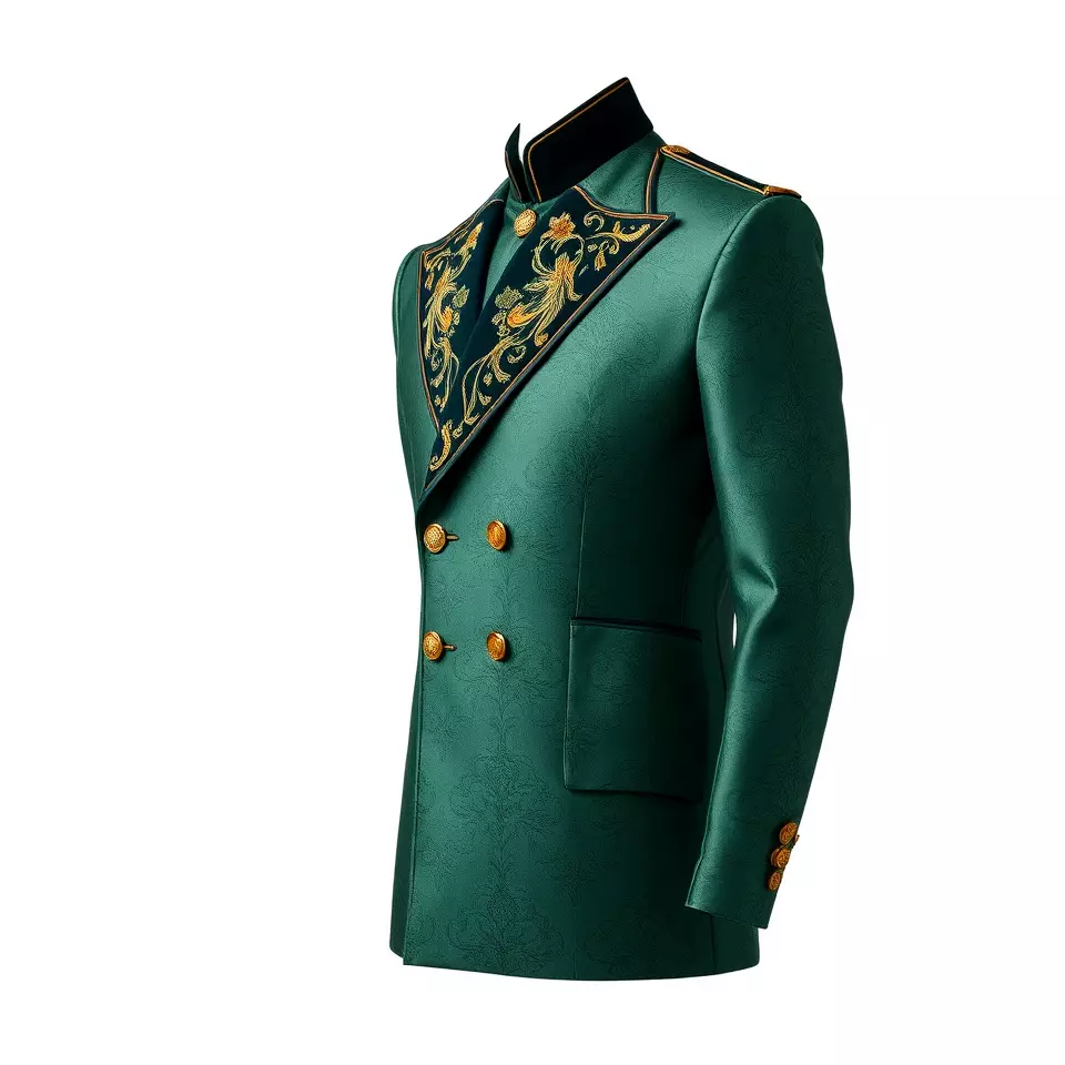 Emerald Regal Jacket model pack Low-poly 3D model_2