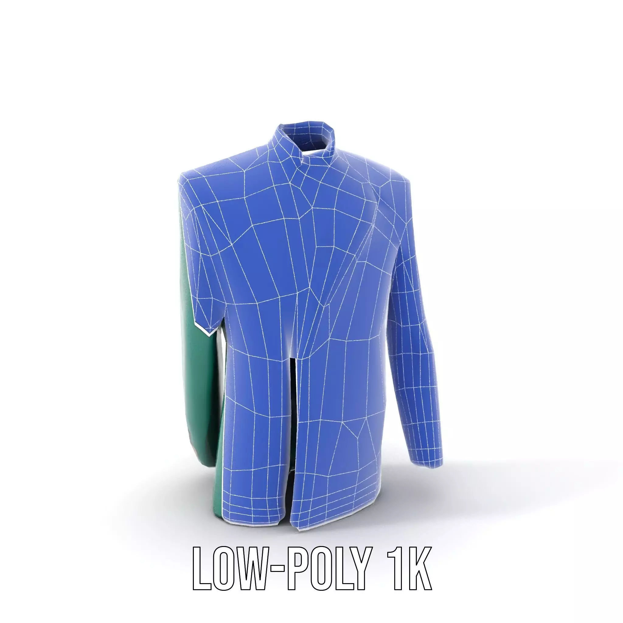 Emerald Regal Jacket model pack Low-poly 3D model_22