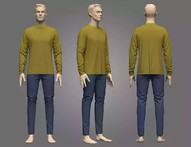 Mens Jeans And Tshirt