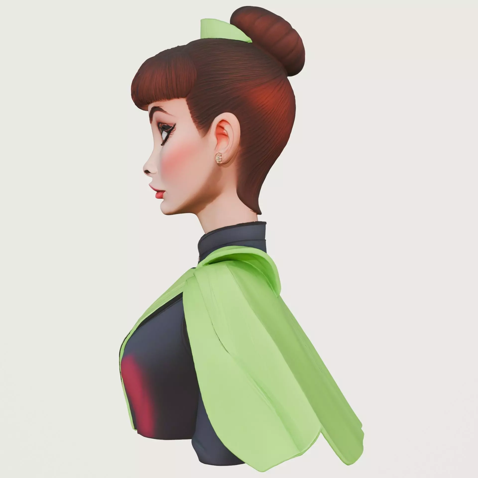 Audrey Hepburn 3D print model_5