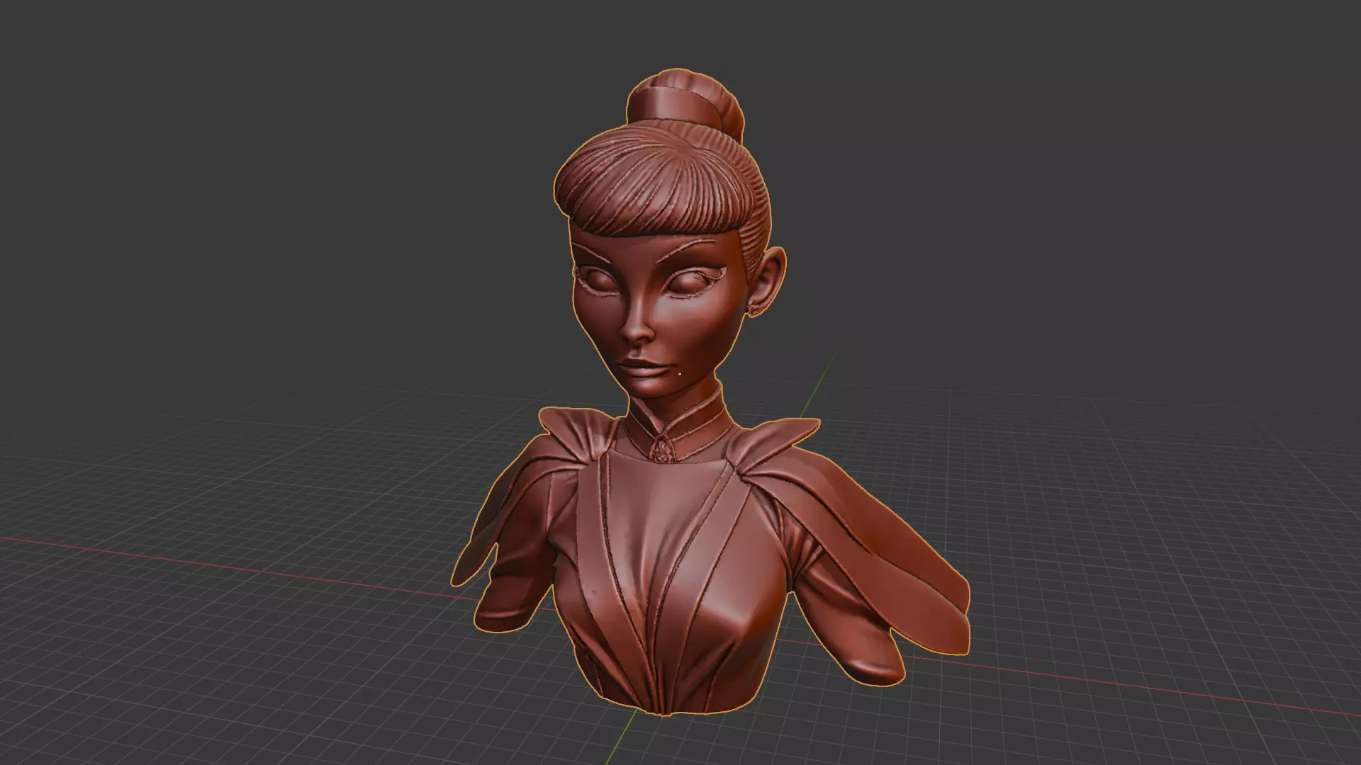 Audrey Hepburn 3D print model_10