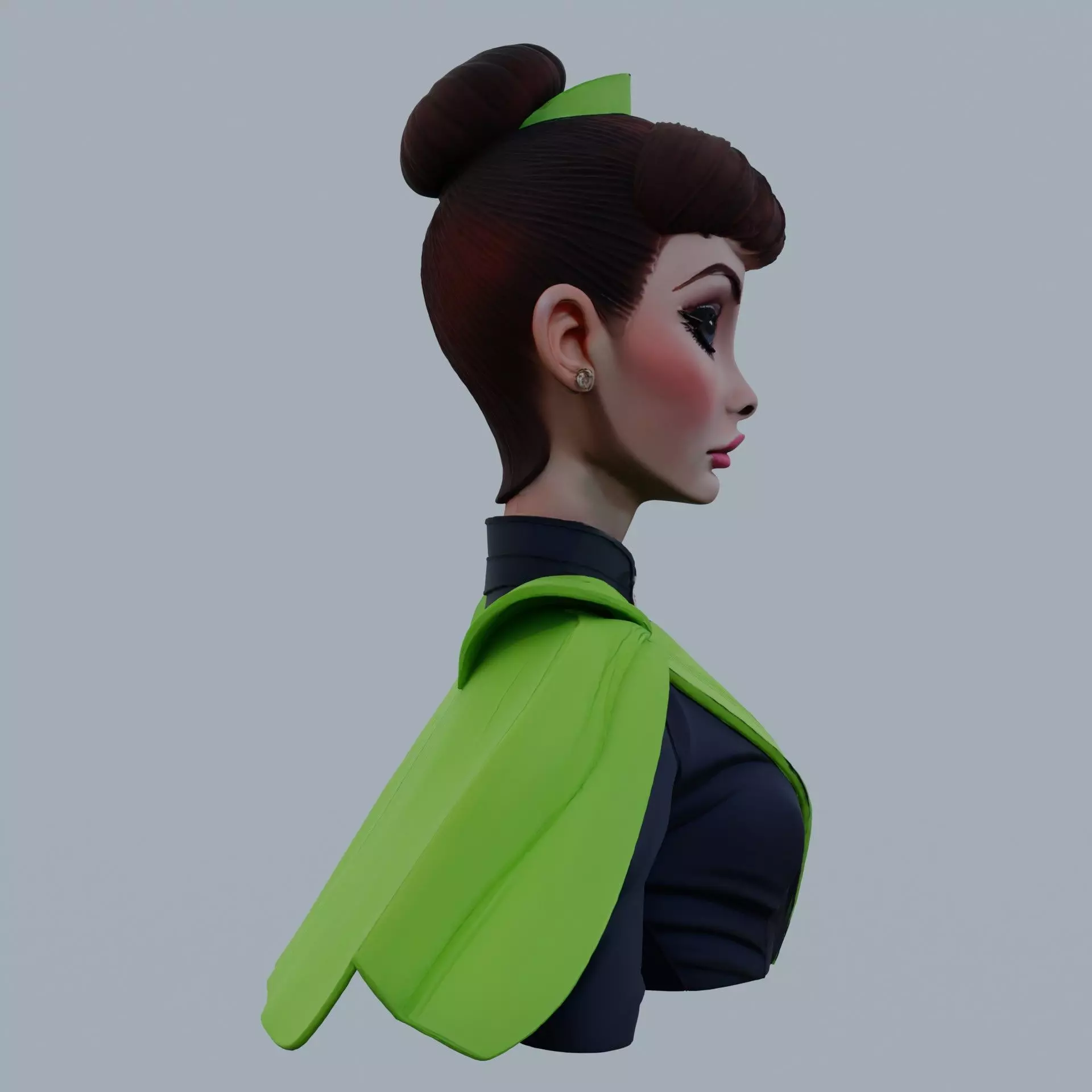 Audrey Hepburn 3D print model_7