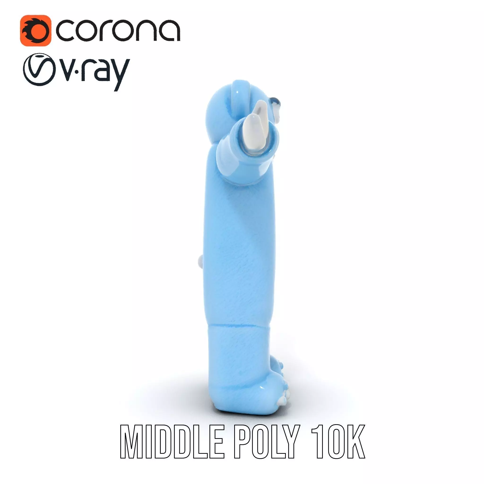 Blue Cuddly Teddy model pack Low-poly 3D model_20