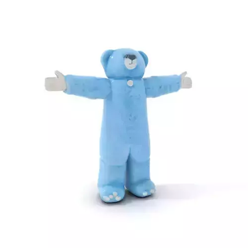 Blue Cuddly Teddy model pack Low-poly 3D model