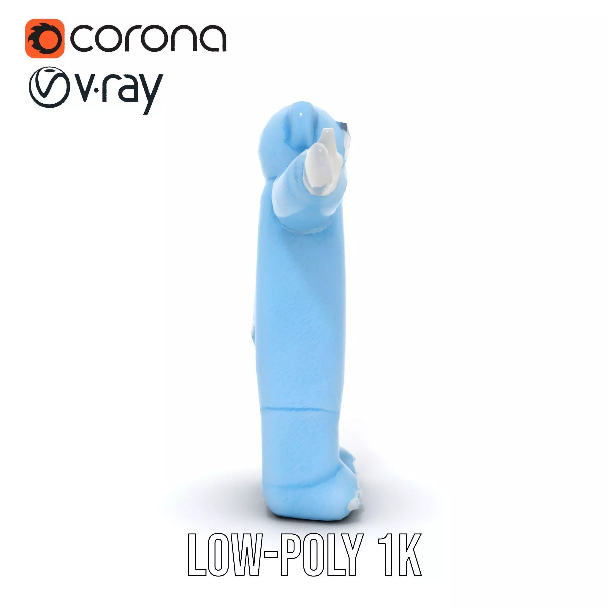 Blue Cuddly Teddy model pack Low-poly 3D model_18