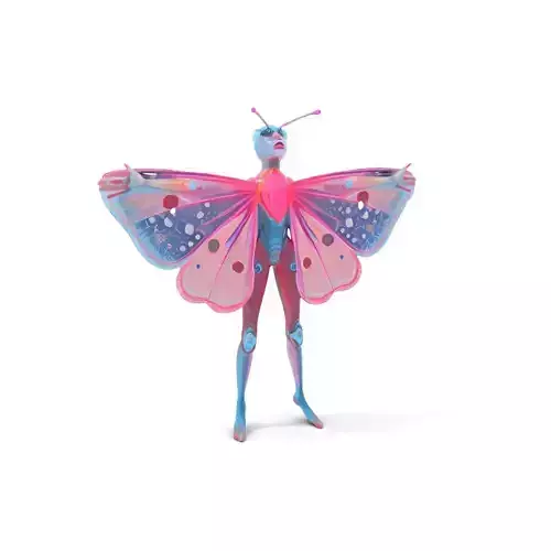 Vibrant Butterfly Warrior model pack