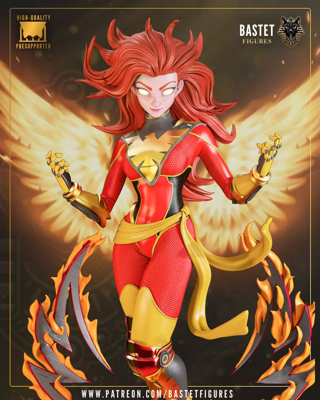 Dark Phoenix I XMen 3D print model