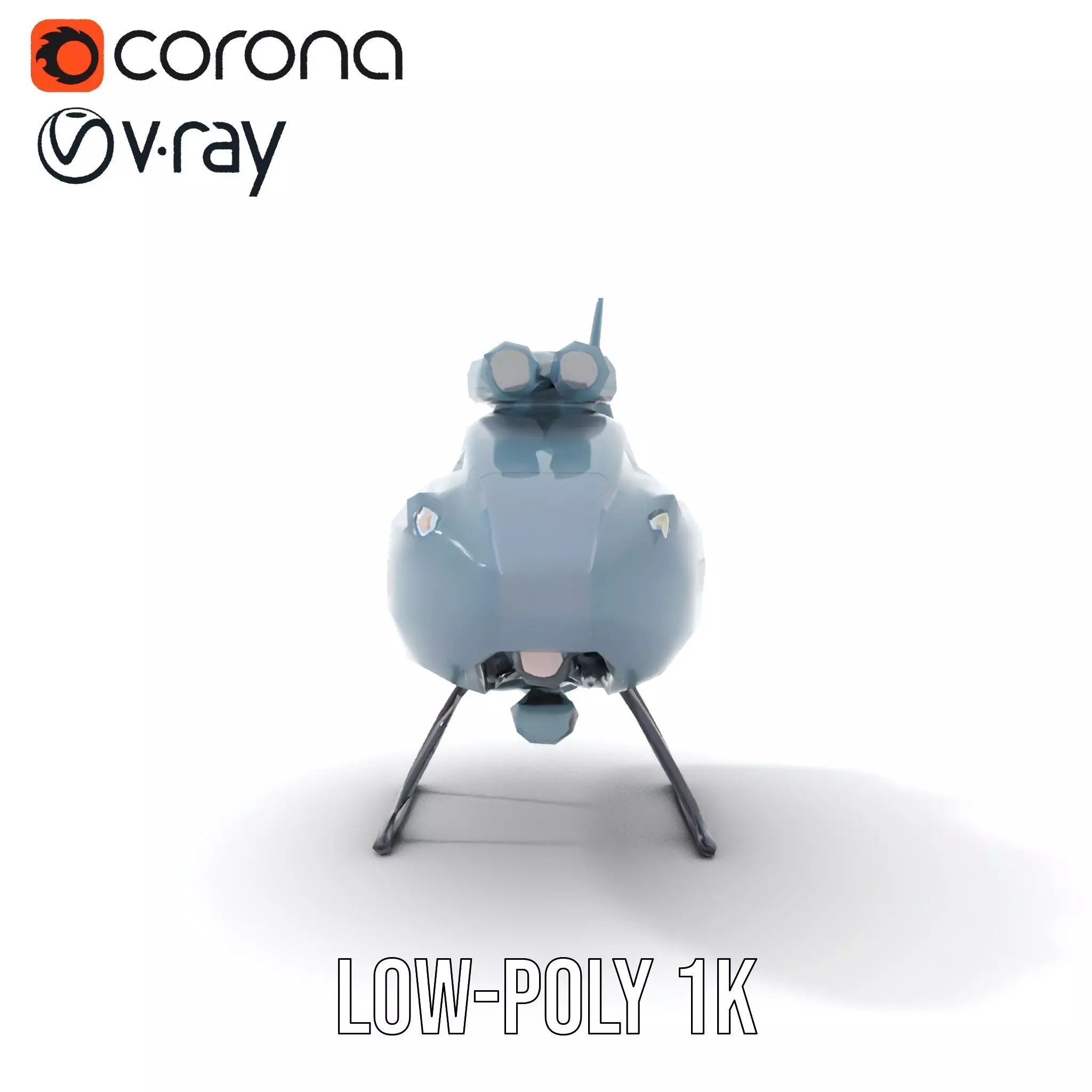 Sea Sentinel Aqua Drone model pack Low-poly 3D model_19