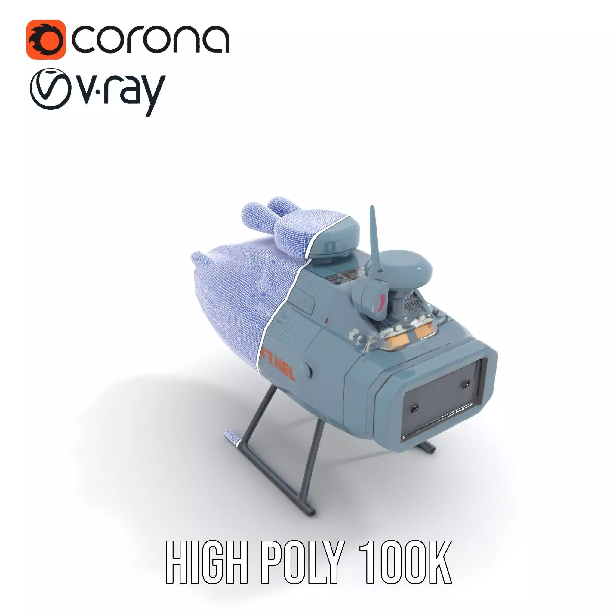 Sea Sentinel Aqua Drone model pack Low-poly 3D model_34