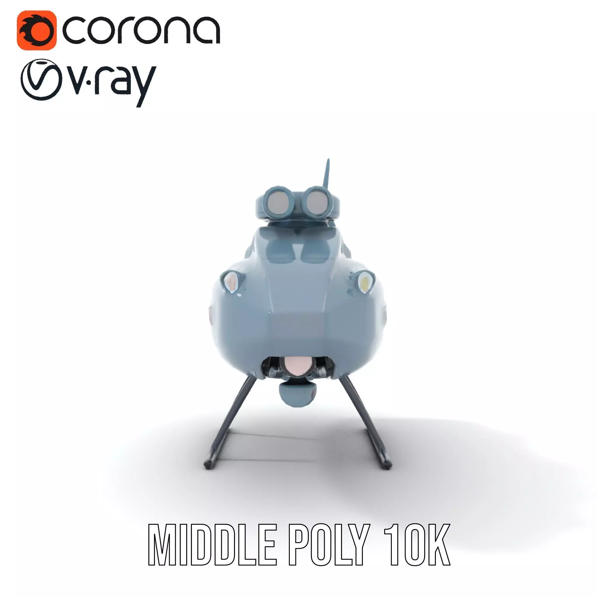 Sea Sentinel Aqua Drone model pack Low-poly 3D model_11