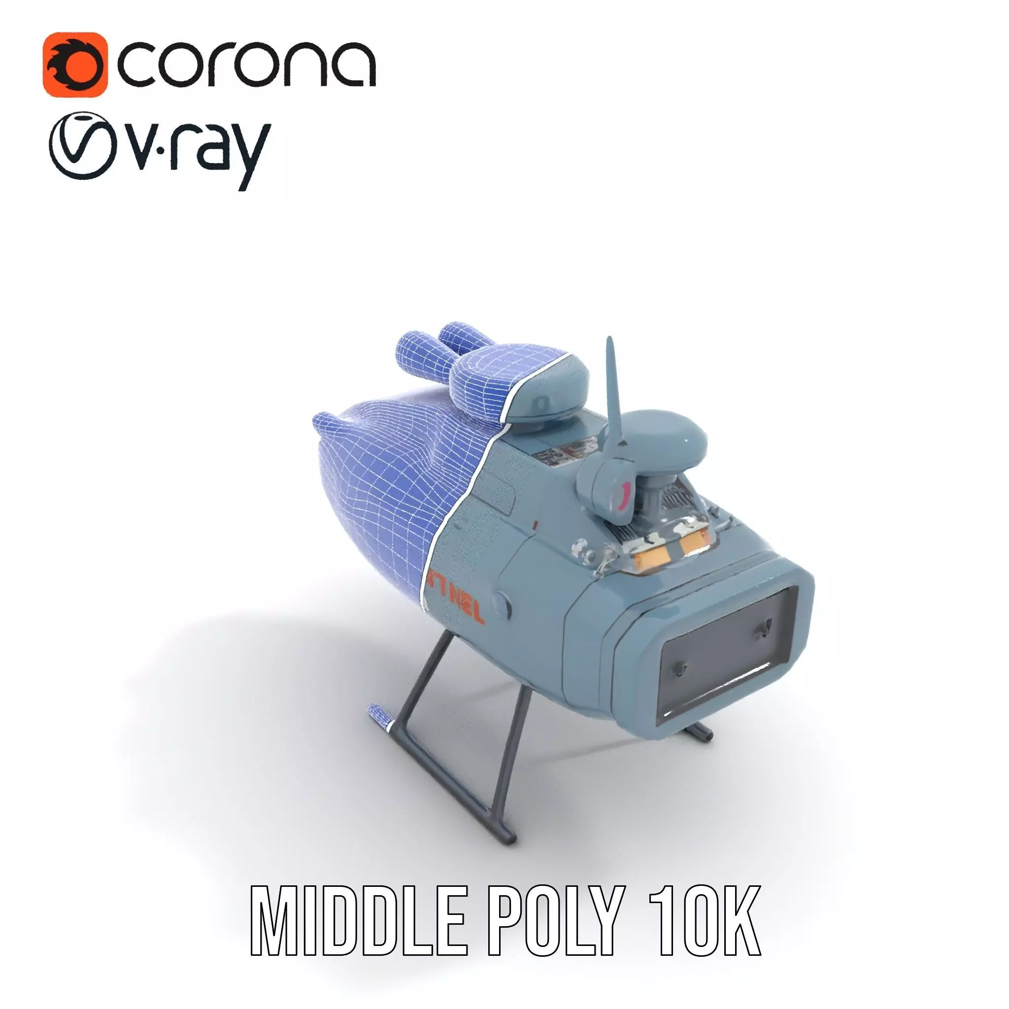 Sea Sentinel Aqua Drone model pack Low-poly 3D model_5