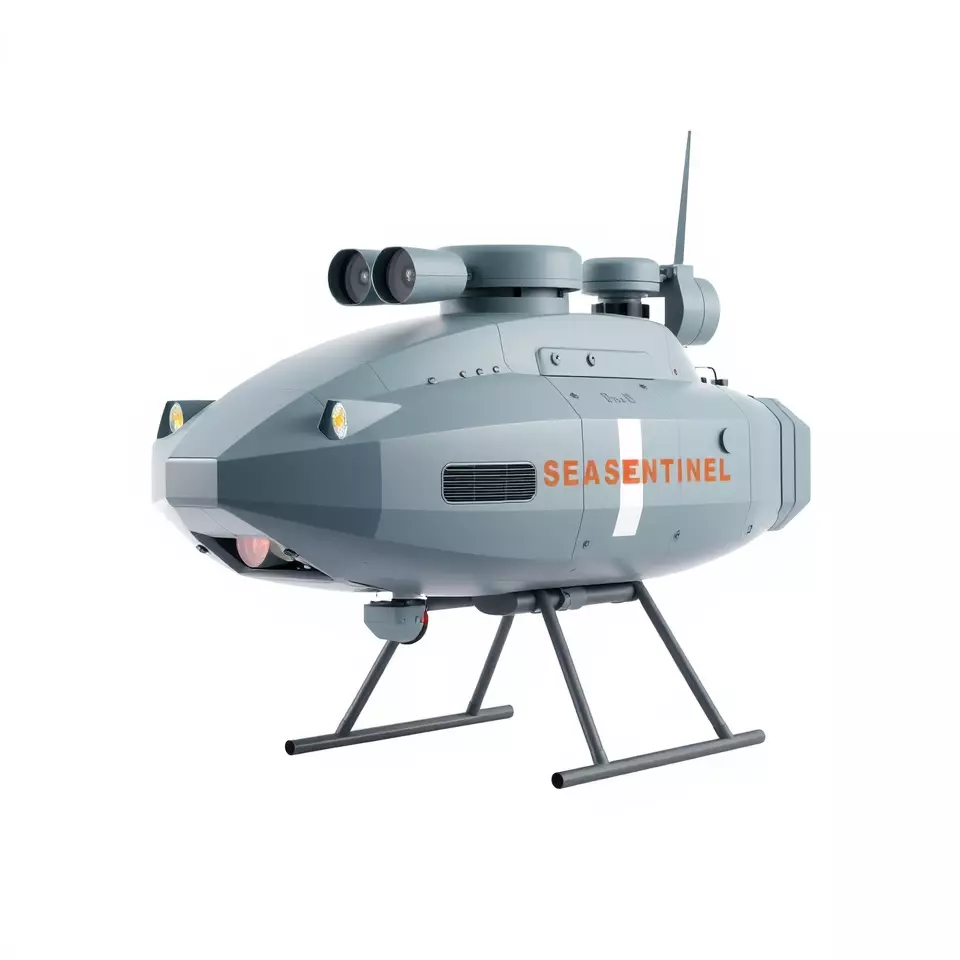 Sea Sentinel Aqua Drone model pack Low-poly 3D model_2