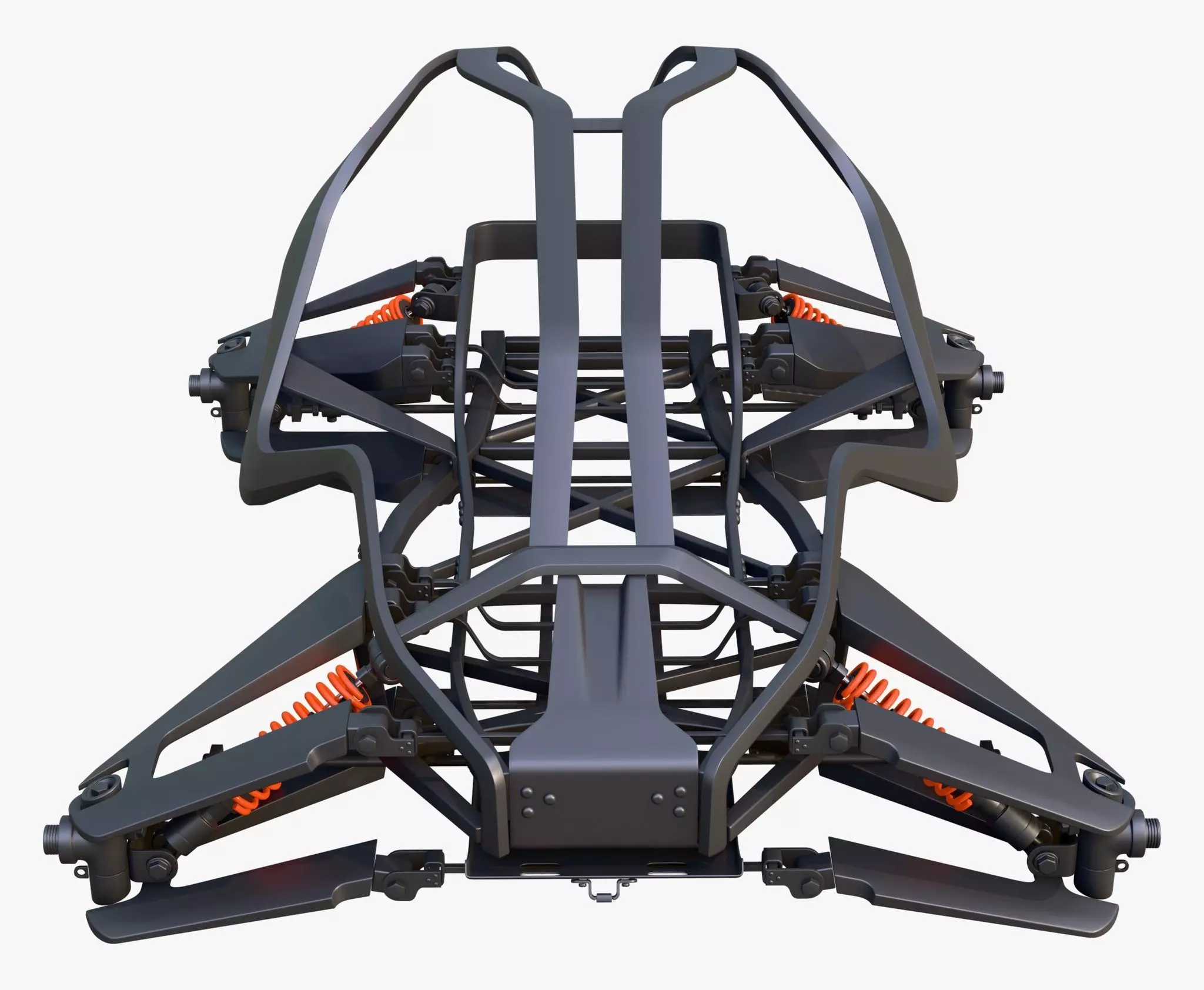 Buggy Frame with Suspension M1 3D model_1