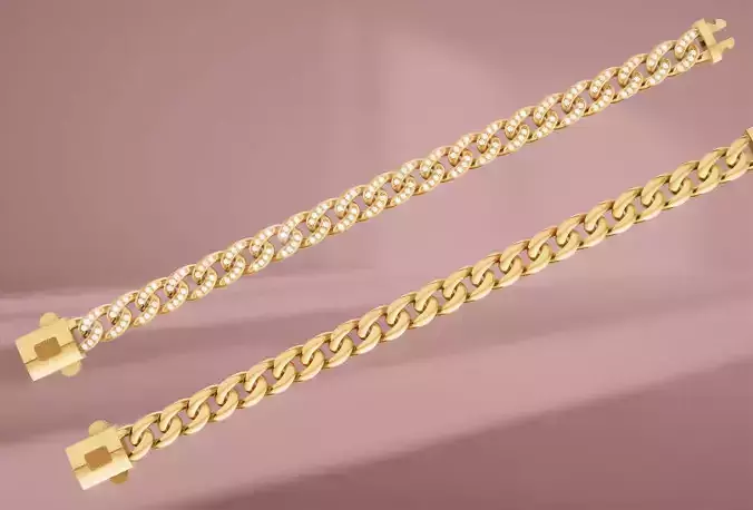Cuban chain bracelet 