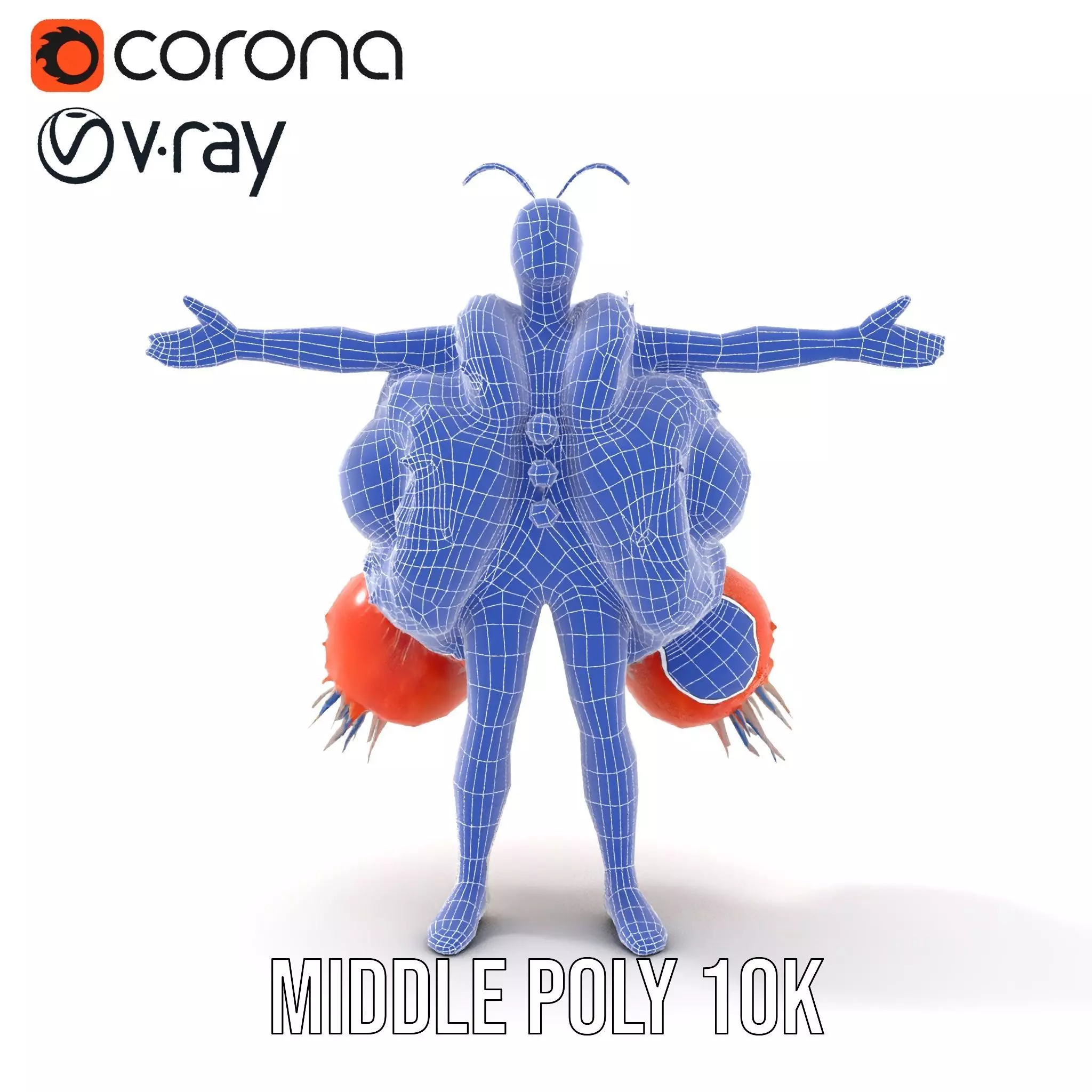 Colorful Feather Costume model pack Low-poly 3D model_27