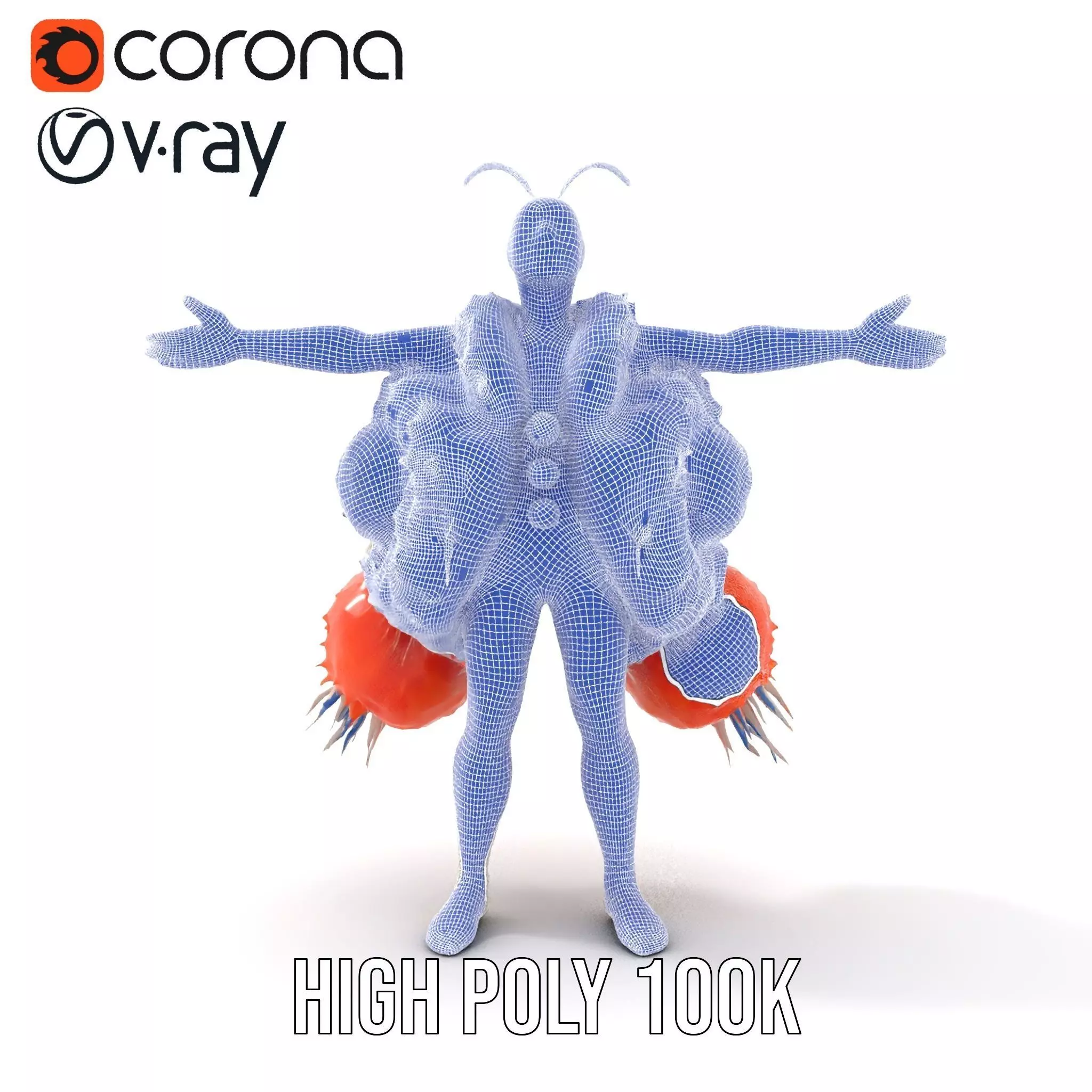 Colorful Feather Costume model pack Low-poly 3D model_26