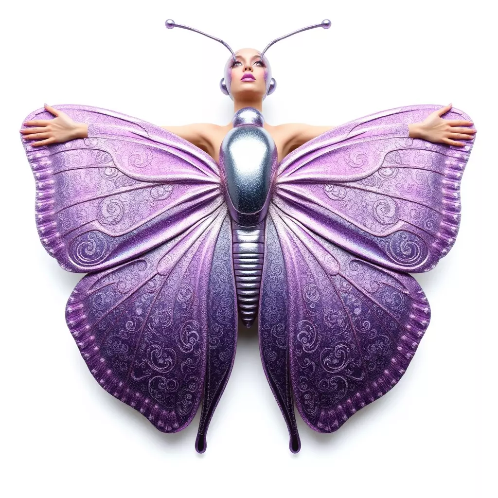 Galactic Butterfly Costume model pack Low-poly 3D model_2