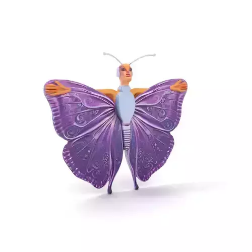 Galactic Butterfly Costume model pack Low-poly 3D model