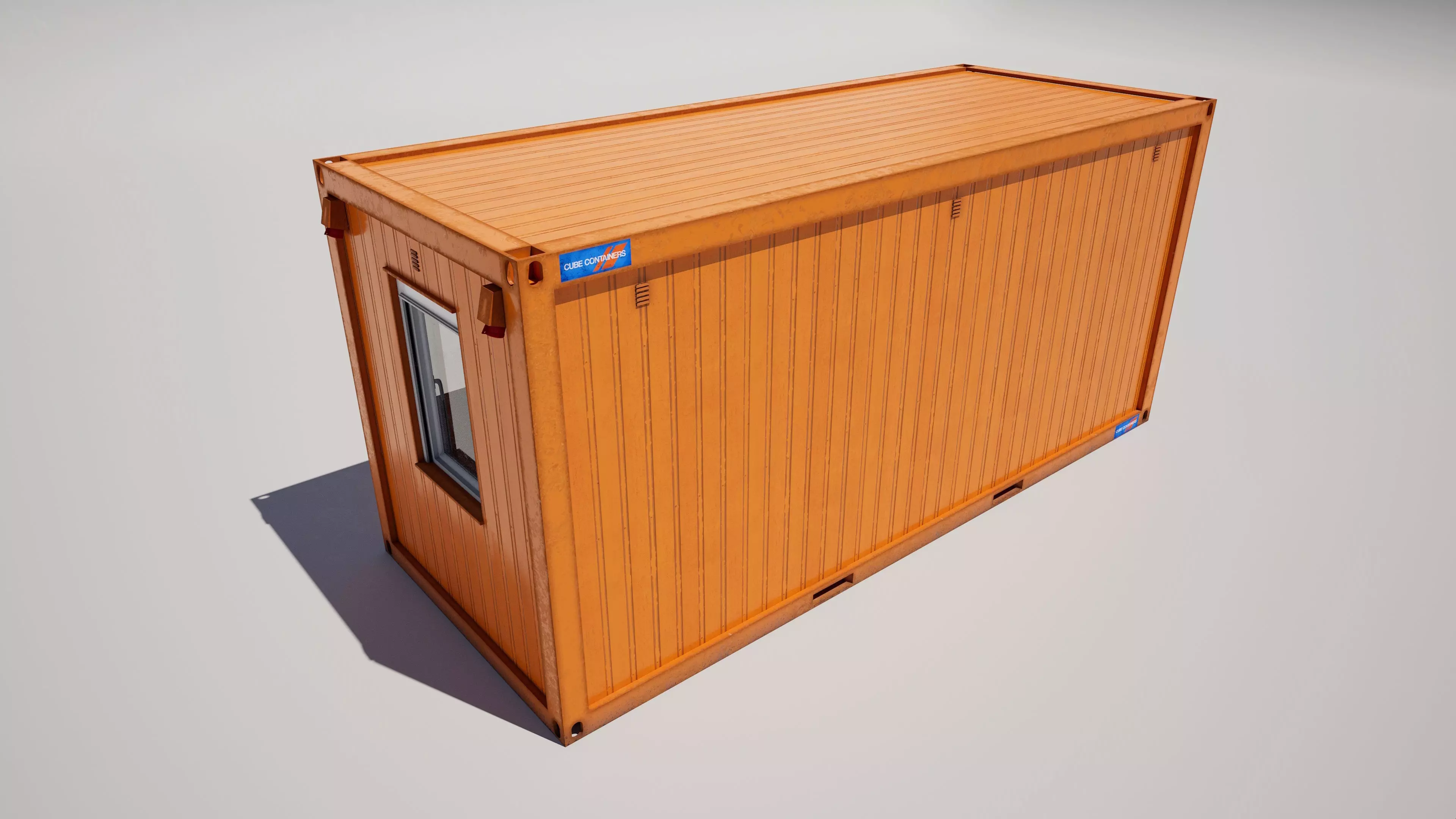 Construction Office Container 3D model_3
