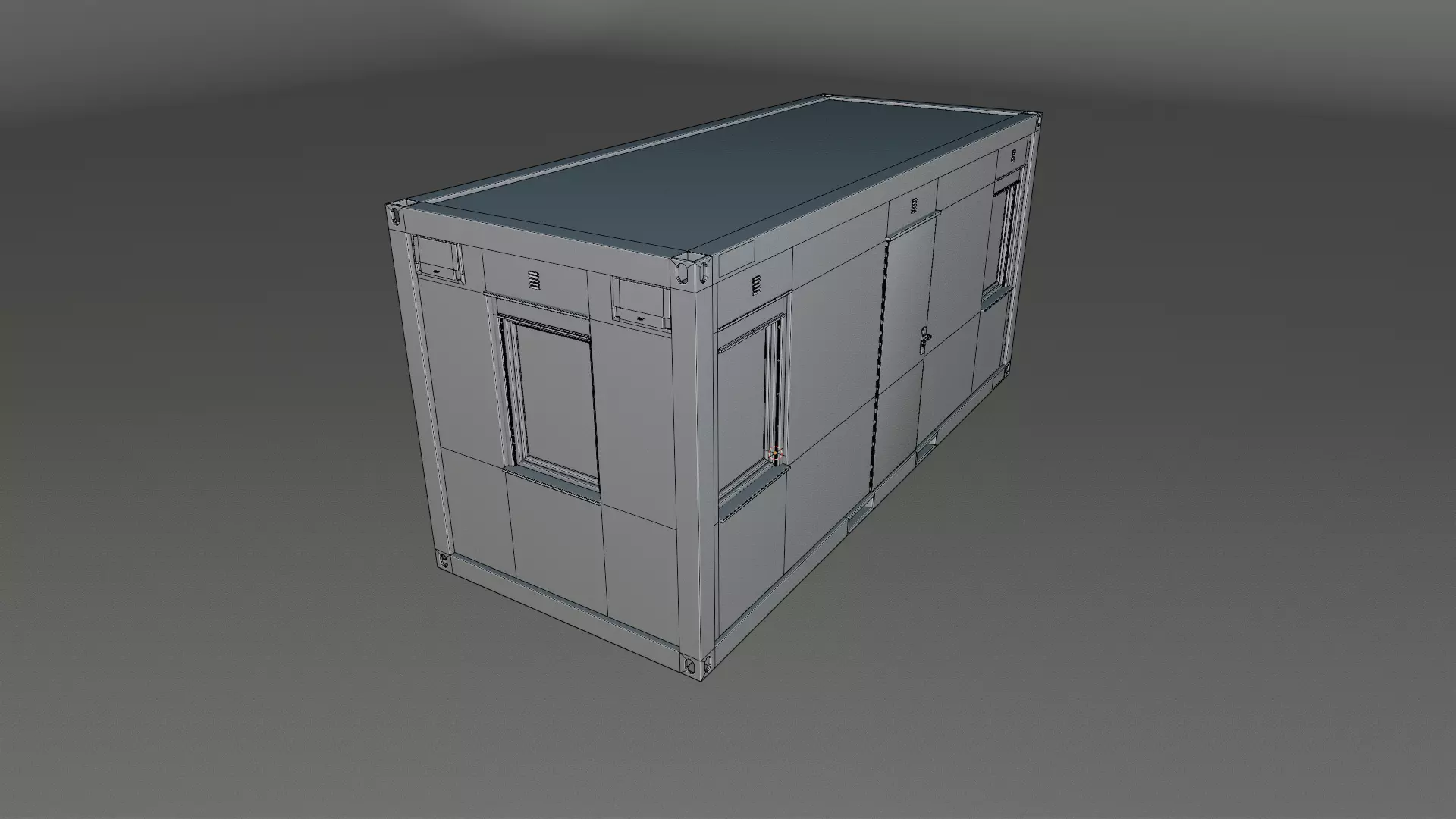 Construction Office Container 3D model_5