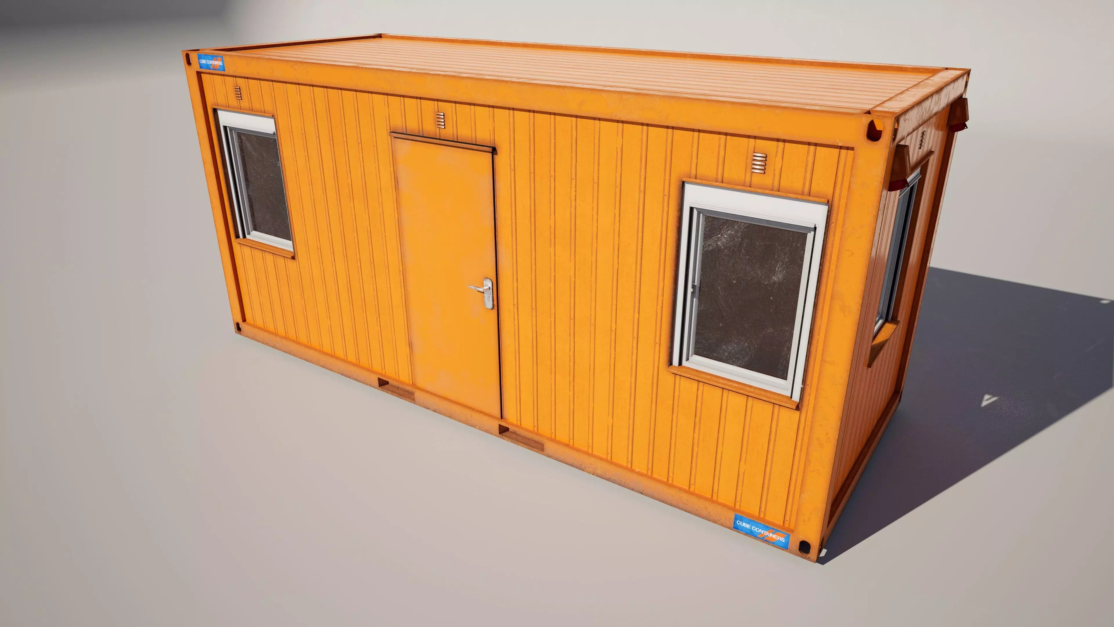 Construction Office Container 3D model_4