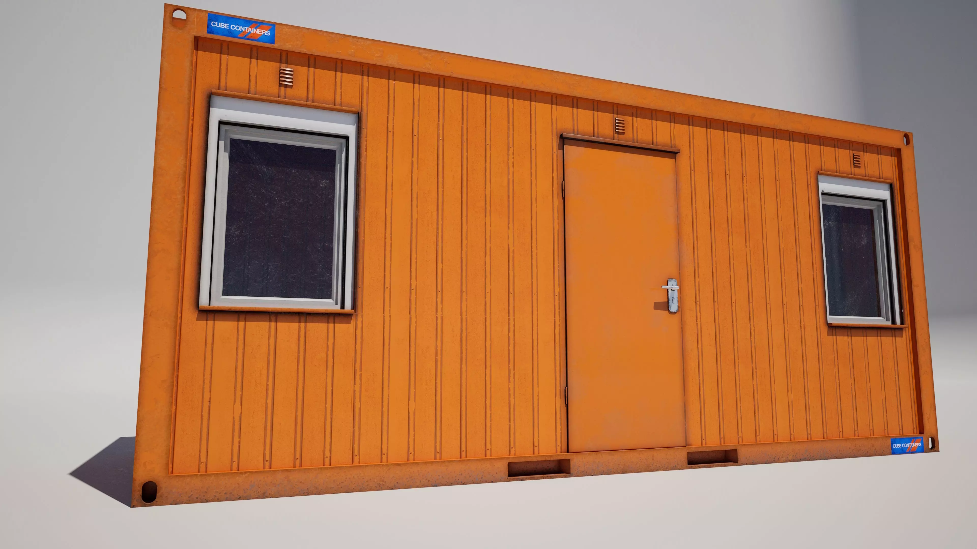 Construction Office Container 3D model_2