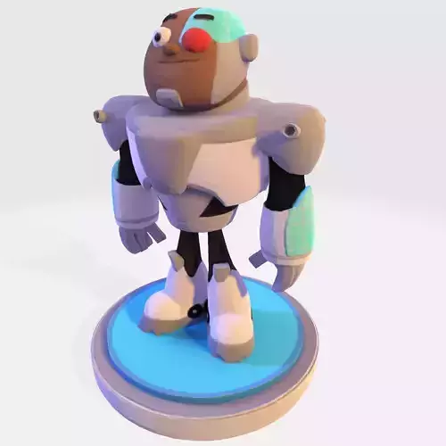 Cyborg  Stylized 3D Printable Fan Art Model