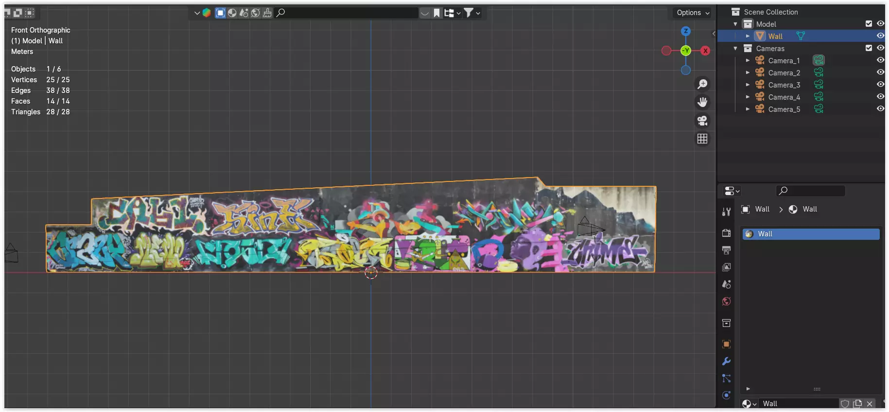 Big graffiti wall 3D model_8