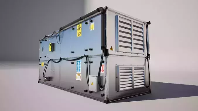 Electric Rooftop Cabin  3D model Electric Rooftop Cabin  3D model