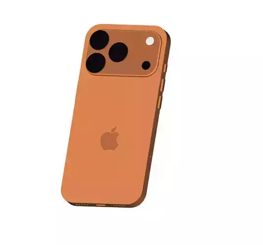 CAD model of the Apple iPhone 17 Pro