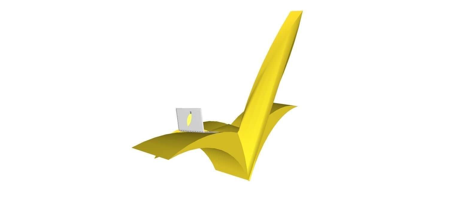 BANANA check mark 3D model_1