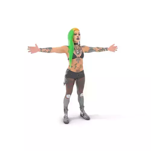 Vivid Cyberpunk Character model pack