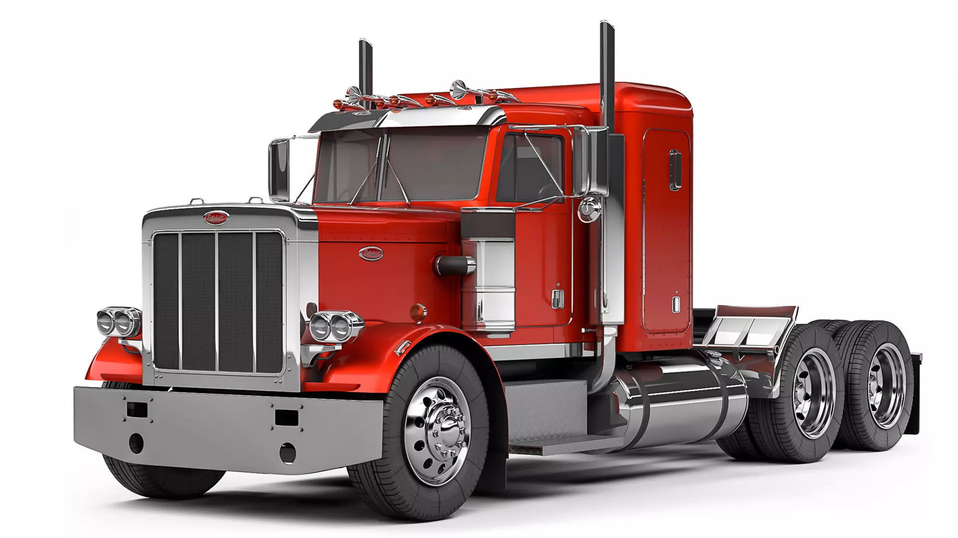 Peterbilt 359 Sleeper Cab 1984 3D model