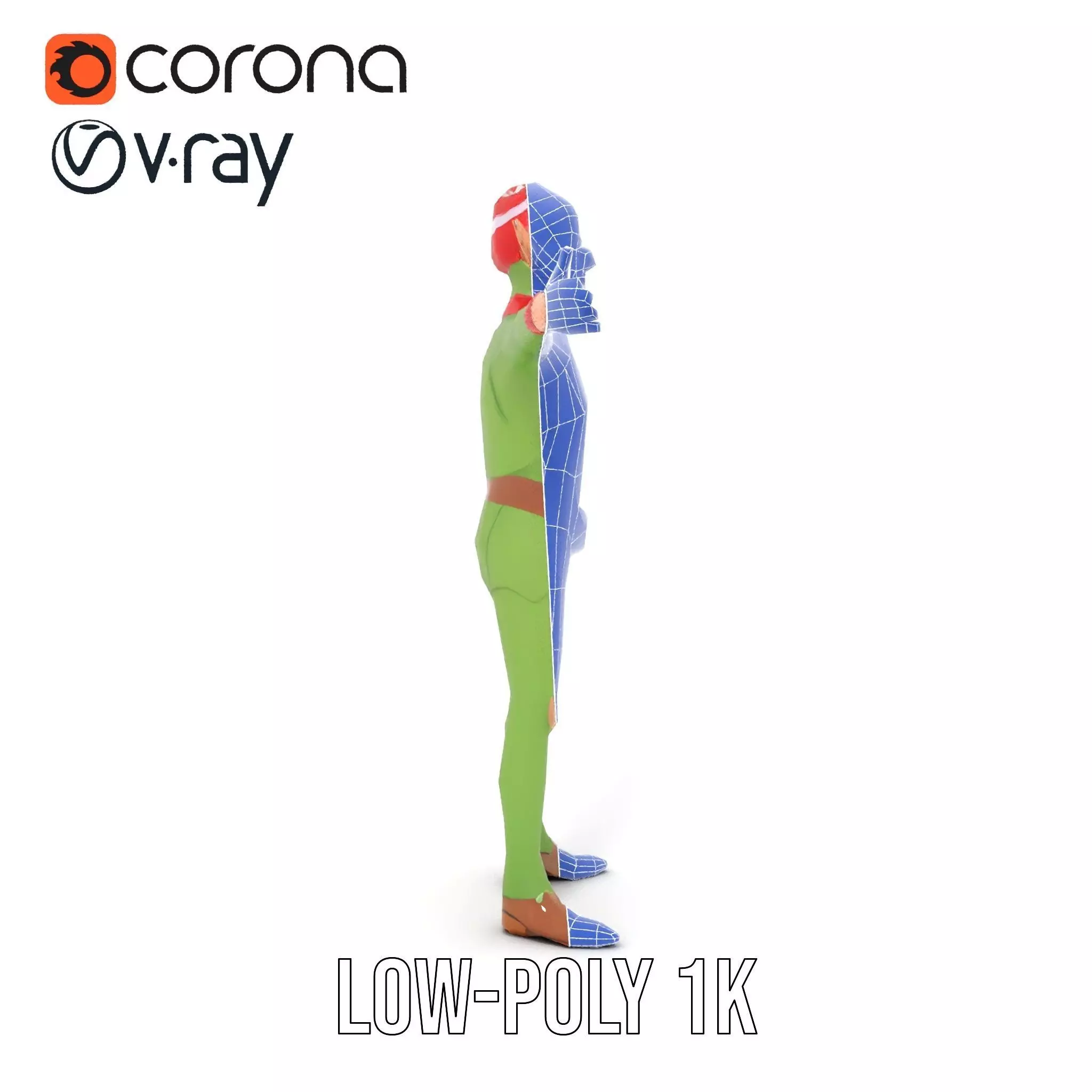 Festive Elf Character model pack Low-poly 3D model_14