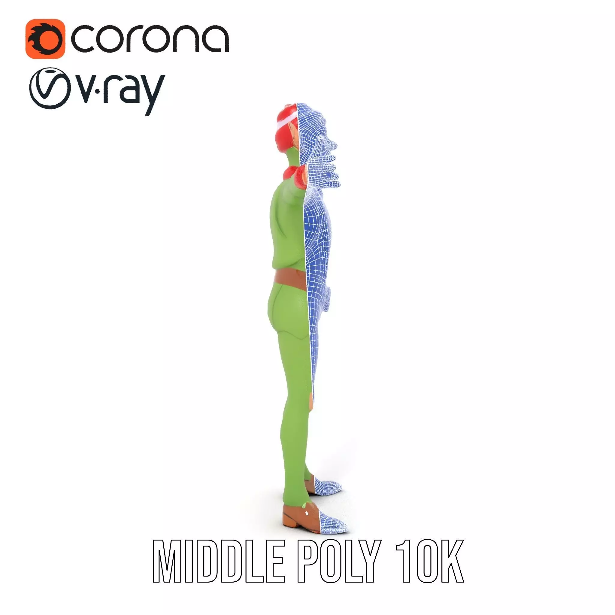 Festive Elf Character model pack Low-poly 3D model_29