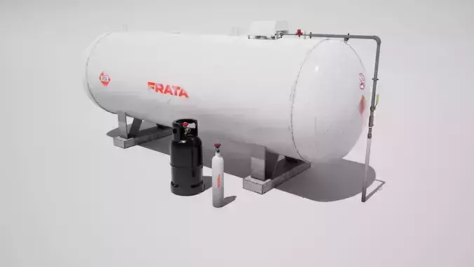 Gas Tank Props 3D model