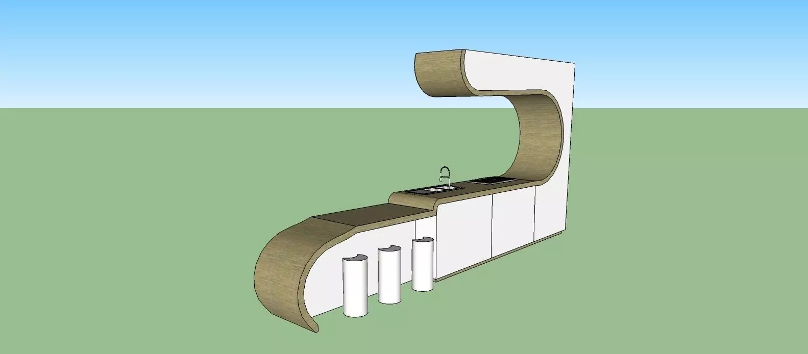 RETRO KITCHEN 3D model_0