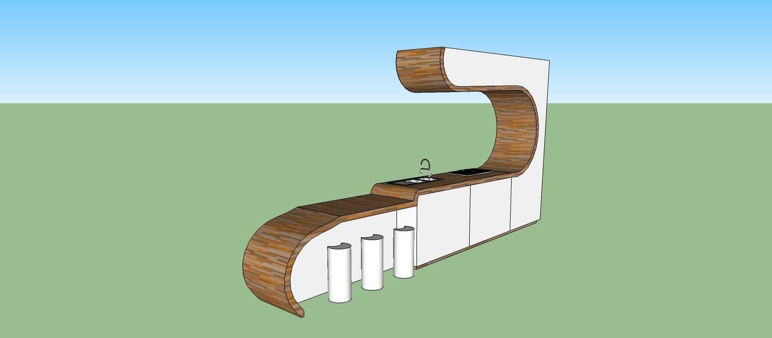 RETRO KITCHEN 3D model_2