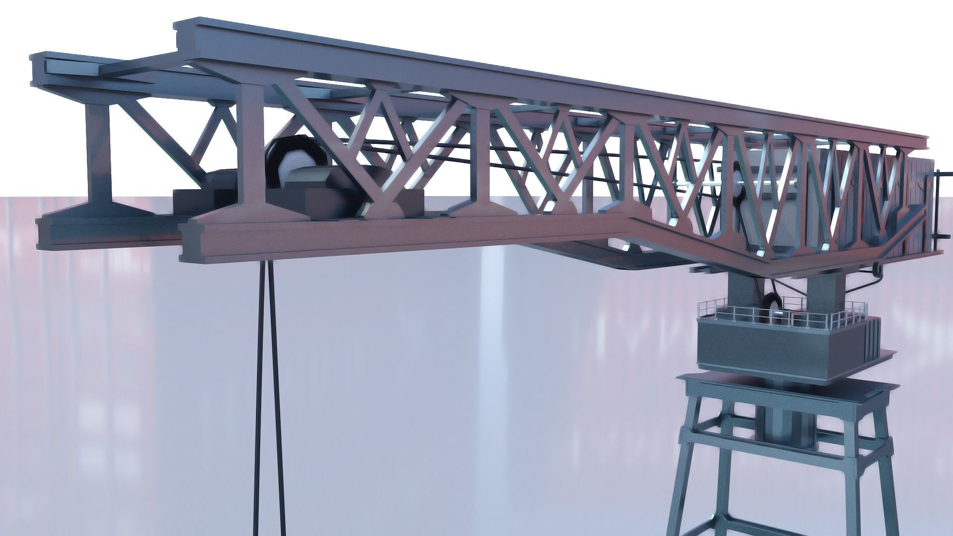 Shipping port 3D model_15