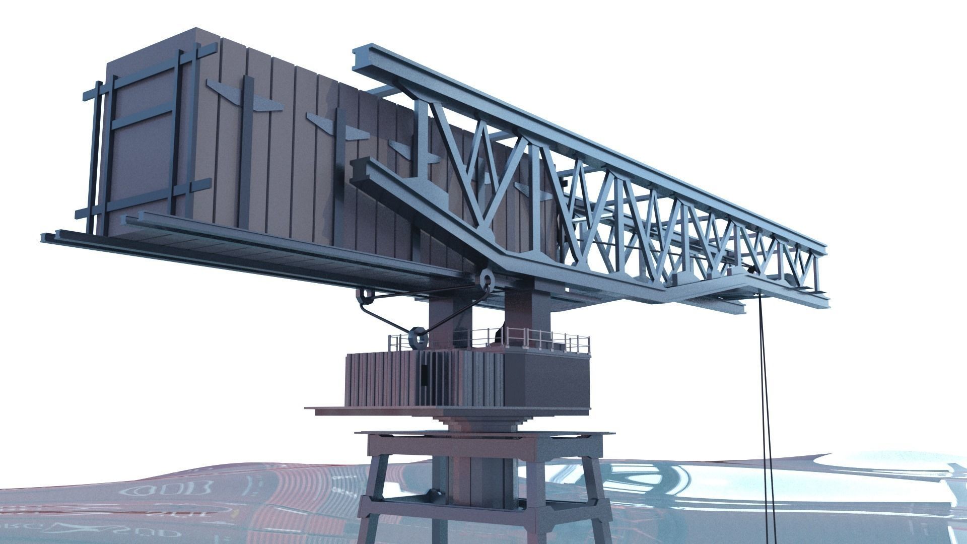 Shipping port 3D model_24