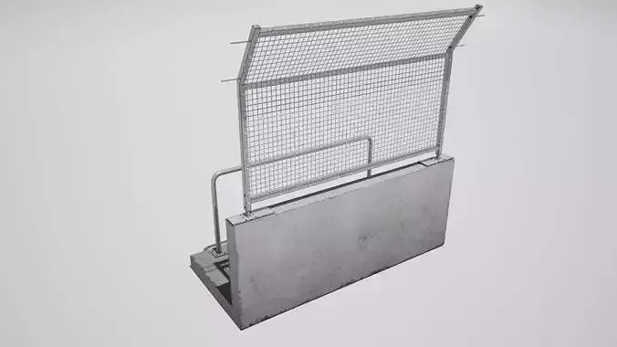 Modular Pitstop Fence  3D model