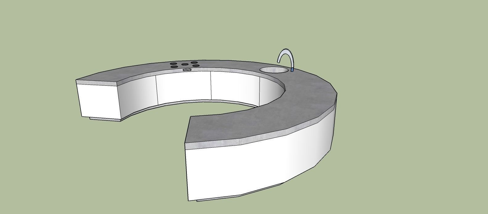 ROUND KITCHEN  3D model_1